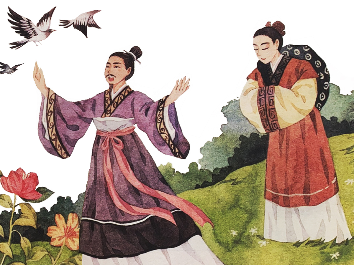 薛譚學歌的故事配圖